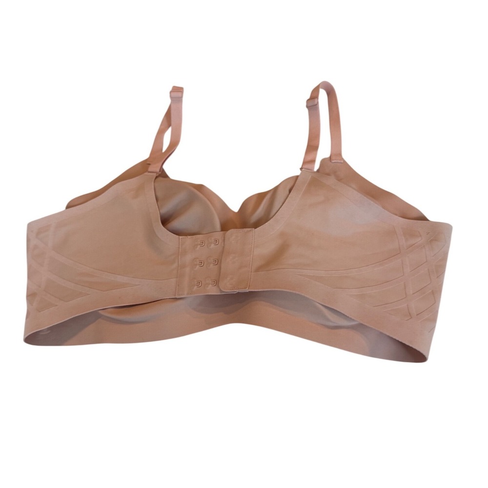 Honeylove Crossover Bra Sand Tan Wireless Seamless Support LWBR0201 Womens Large - Picture 3 of 7